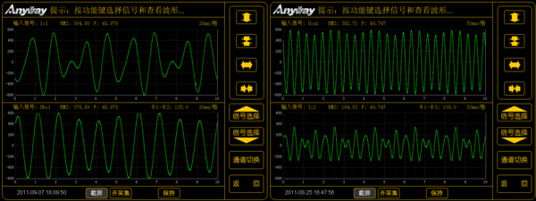 WP4000变频功率分析仪叠频波形