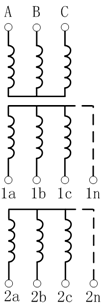 由Y联结组成的三相不接地电压互感器