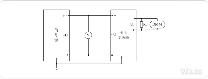 电压输出型电压变送器电压校准接线图