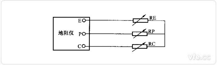 三端子接地电阻测试仪接线图